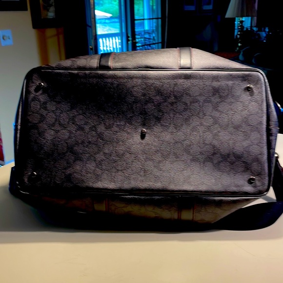 Coach black leather weekender bag - Picture 4 of 6